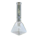 14" Water Pipe Pyramid Chrome