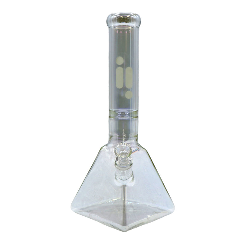 14" Water Pipe Pyramid Chrome