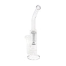 14" Straight Tube Water Pipe with Tree Perc and Bent Neck