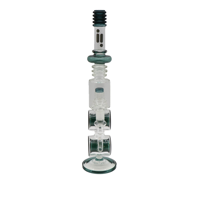 19" Infyniti Circle, Barrel Splashguard, Ribbed Water Pipe