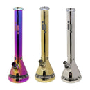 18" Metallic Water Pipe beaker base with Ice Catcher