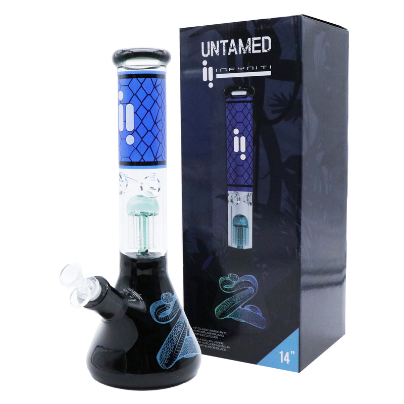 14" Untamed Collection, Blue Snake 12 Arm Perk, Ice Catcher