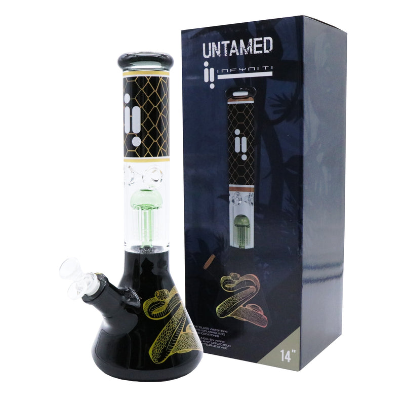 14" Untamed Collection, Gold Snake 12 Arm Perk, Ice Catcher