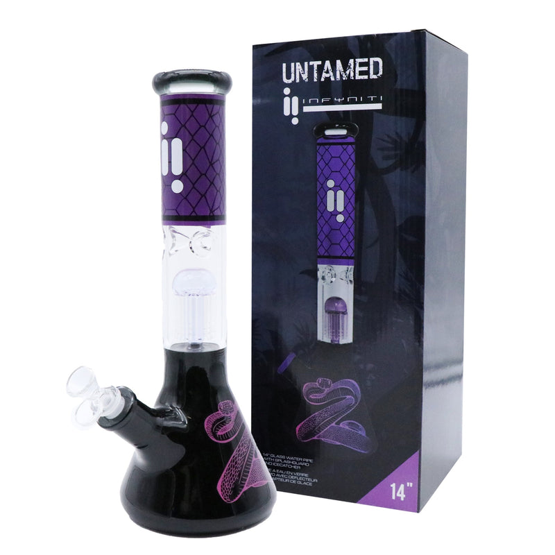 14" Untamed Collection, Purple Snake 12 Arm Perk, Ice Catcher