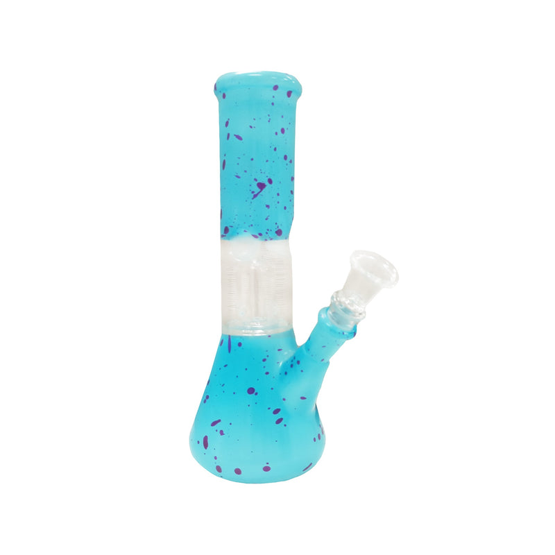 8" Speckle Water Pipe with Ice Catcher and Splashguard