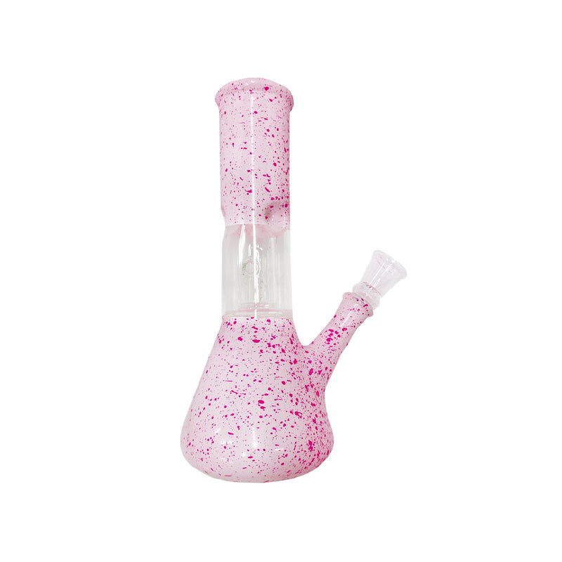 8" Speckle Water Pipe with Ice Catcher and Splashguard