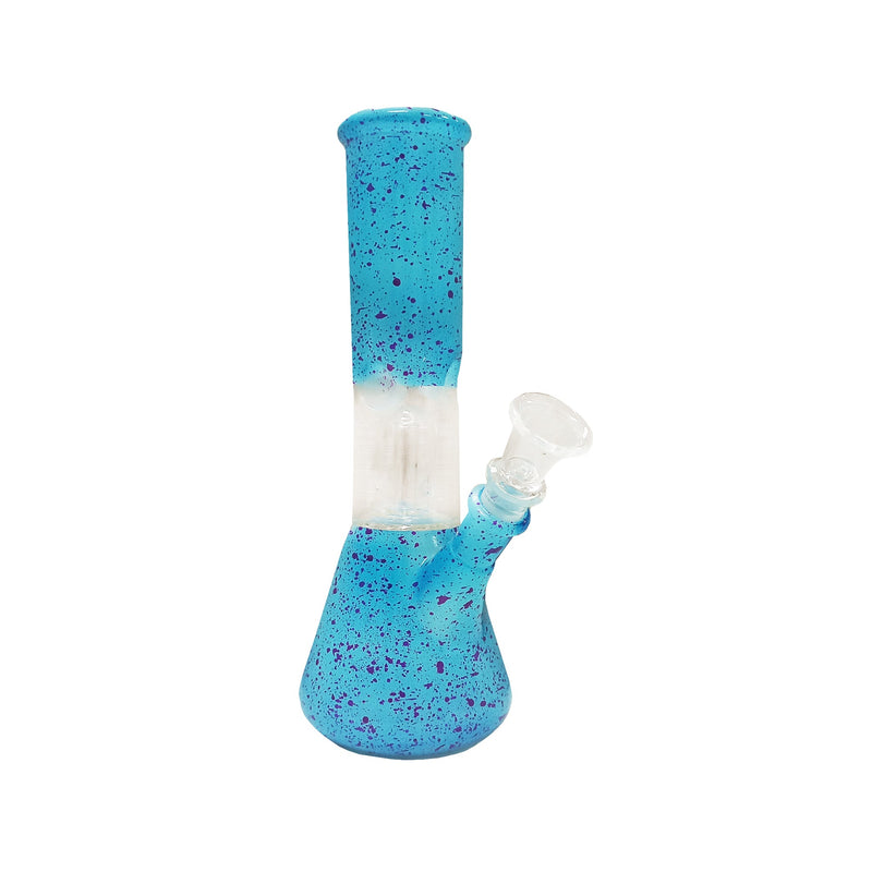 8" Speckle Water Pipe with Ice Catcher and Splashguard