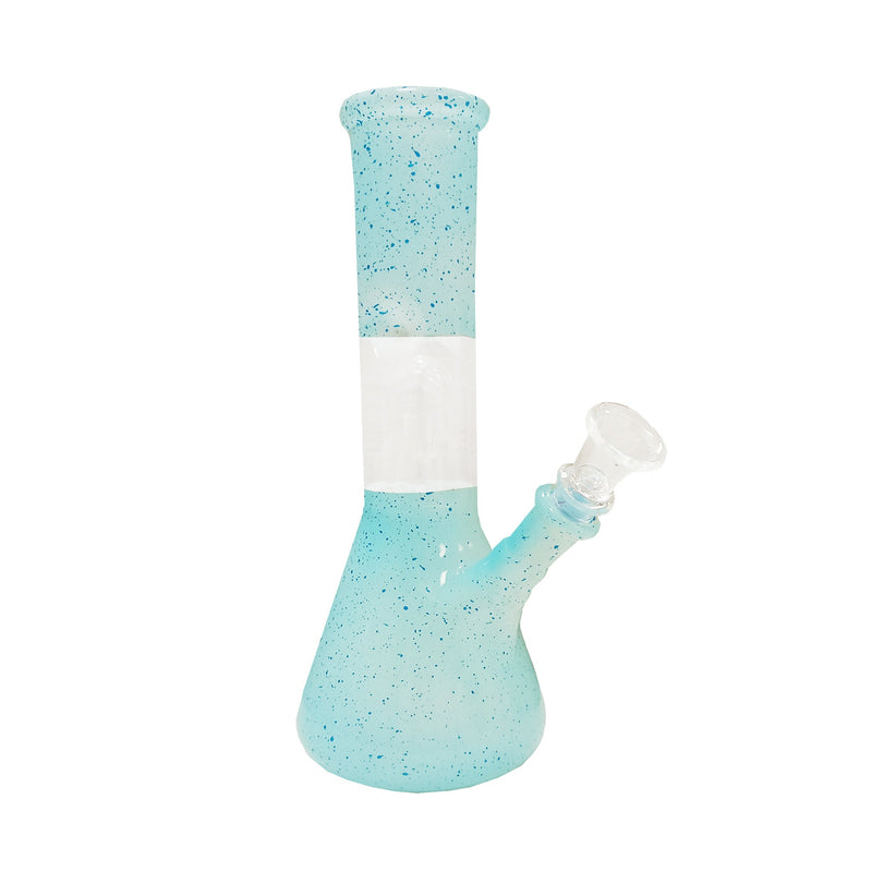 8" Speckle Water Pipe with Ice Catcher and Splashguard