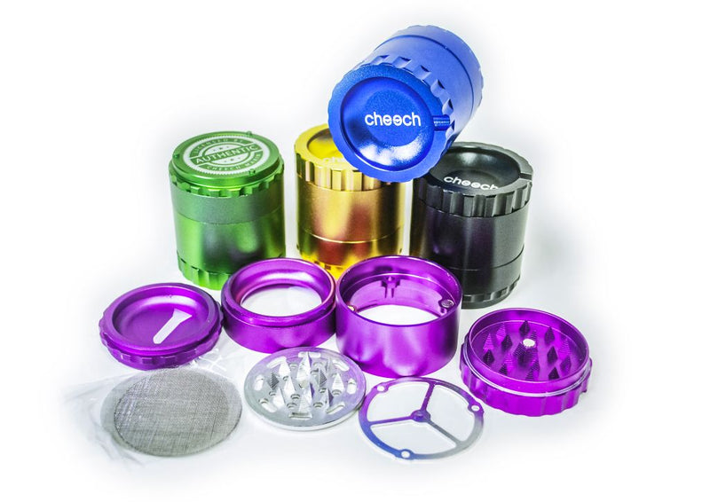 SC Cheech 63mm 4 Piece CNC Grinder with Removable Screen