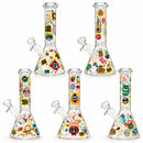 10" Glow-in-the-Dark Graffiti Beaker Glass Bong Super Supplys Inc