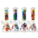 10" Ninja Anime Glass Beaker Glass Bong Super Supplys Inc