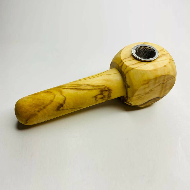 O Olive Wood Apple Pipe