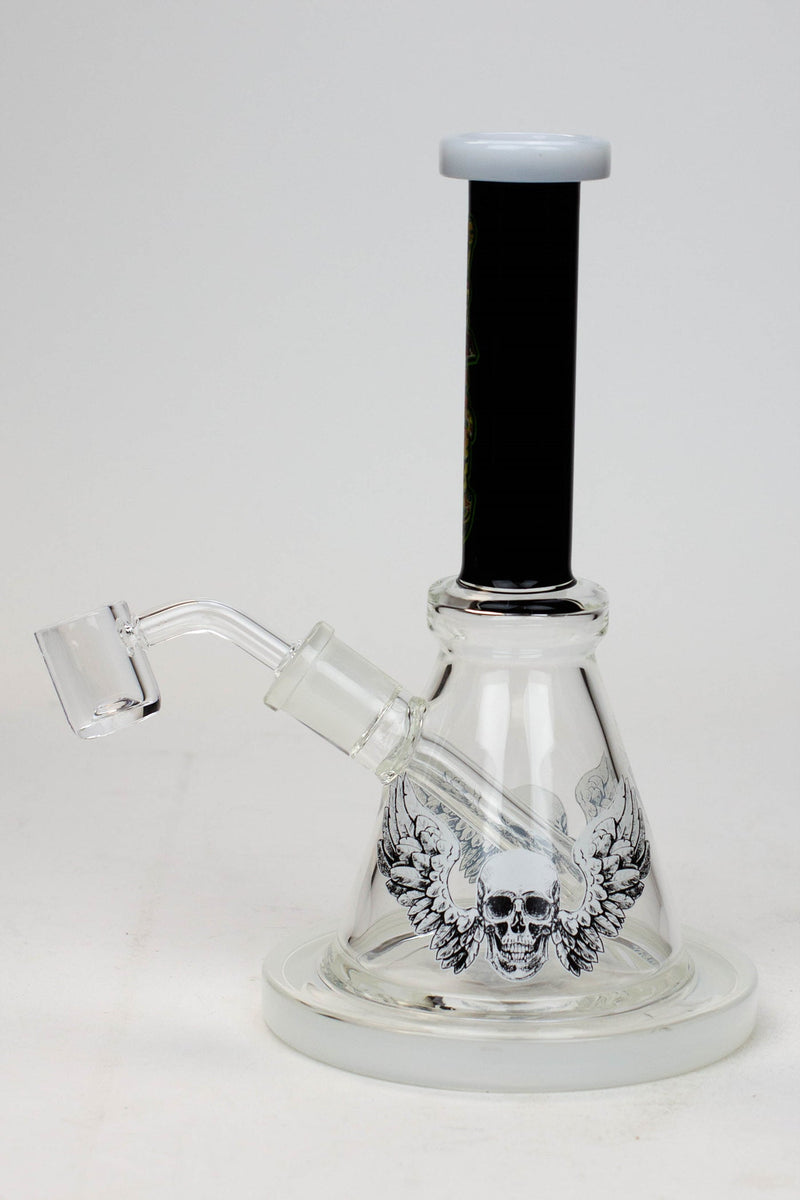8" Small Rig with Decal and Banger-D - One Wholesale