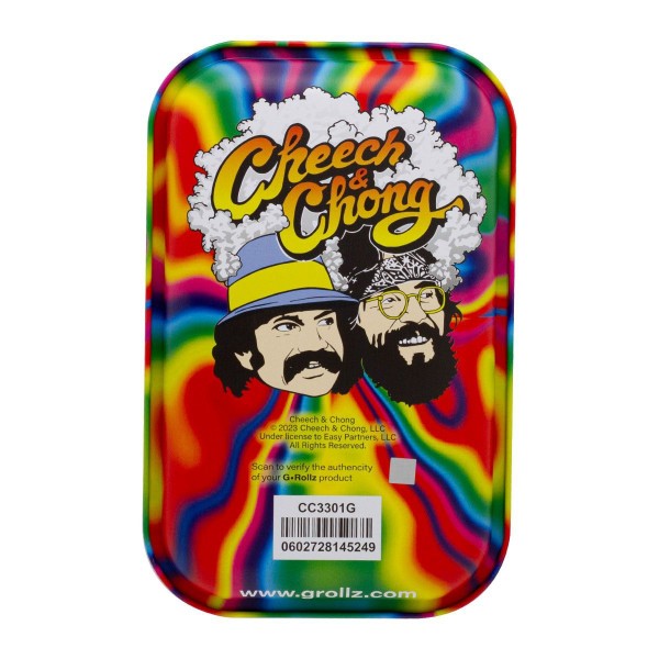 G-Rollz Cheech & Chong Trippy Metal Rolling Tray - Medium