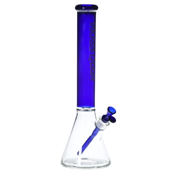 O HOSS | 18" Glass Thick Beaker w/ Colored Top [H151]
