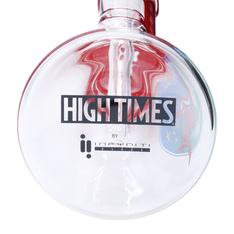 High Times - 16" Circled Plane Water Pipe, 8 Arm Tree Perk, Ice Catcher