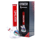 High Times - 16" Circled Plane Water Pipe, 8 Arm Tree Perk, Ice Catcher