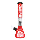 High Times - 16" Square Plane Water Pipe, 8 Arm Tree Perk, Ice Catcher