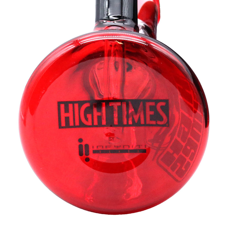 High Times - 16" Square Plane Water Pipe, 8 Arm Tree Perk, Ice Catcher