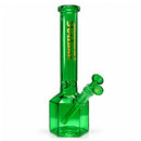 Fortune | 12" Full Color Hex Base Glass Water Pipe – 5mm Glass Bong Fortune Green