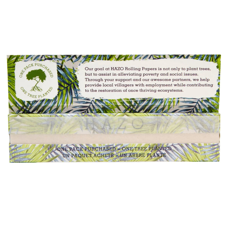 O  HAZO Hemp Rolling Papers | King Size Slim - Full Display of 50x Booklets | Plants 50 Trees!