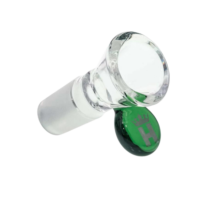 O Hoss Glass | 14mm Cone Bowl with Coloured Tab [YX12C]