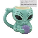 Alien Pipe Mug Mug Pipe Roast and Toast Gifts