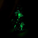 10" 3D Mushroom Spirit Beaker Bong – Glow in the Dark Glass Water Pipe Glass Bong 777 Smoke