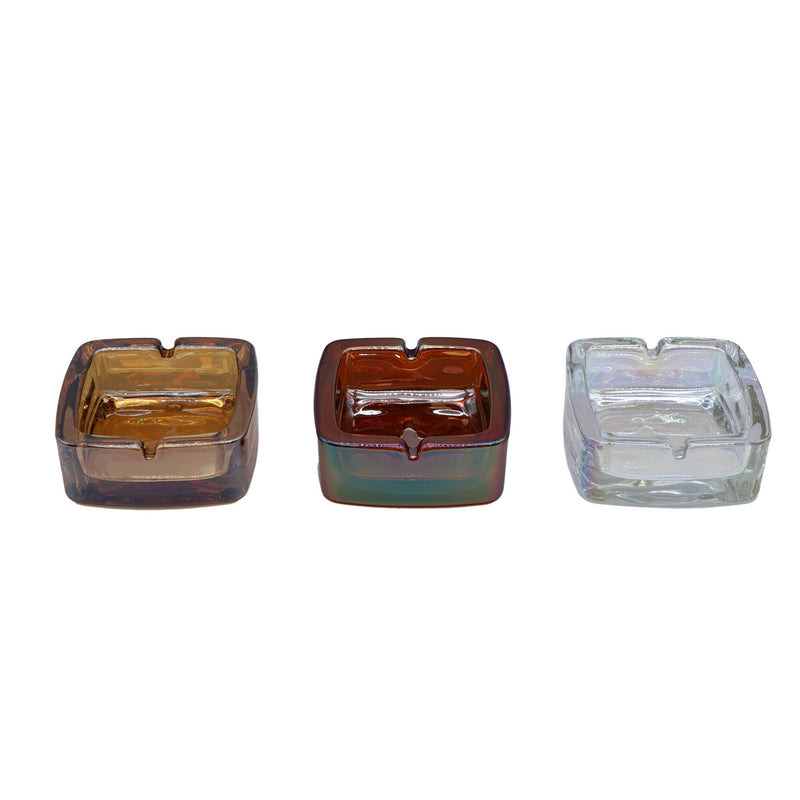 Glass Square Ashtray - Fashion Edition