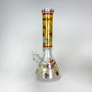 14" Yellow Family Cartoon 9 mm glass bongs [PIP789] Glass Bong NIBO Distribution Design F