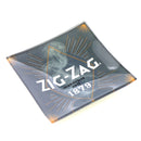 Zig-Zag Glass Ashtray - Orange/Grey