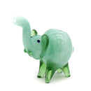 Extra Large 6" Glass Two Tone Elephant