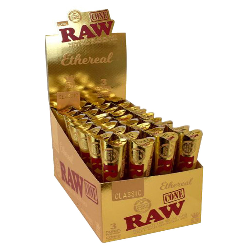 Raw Classic - Ethereal Phenomenally, King Size Pre-Rolled Cones - 3 Pack