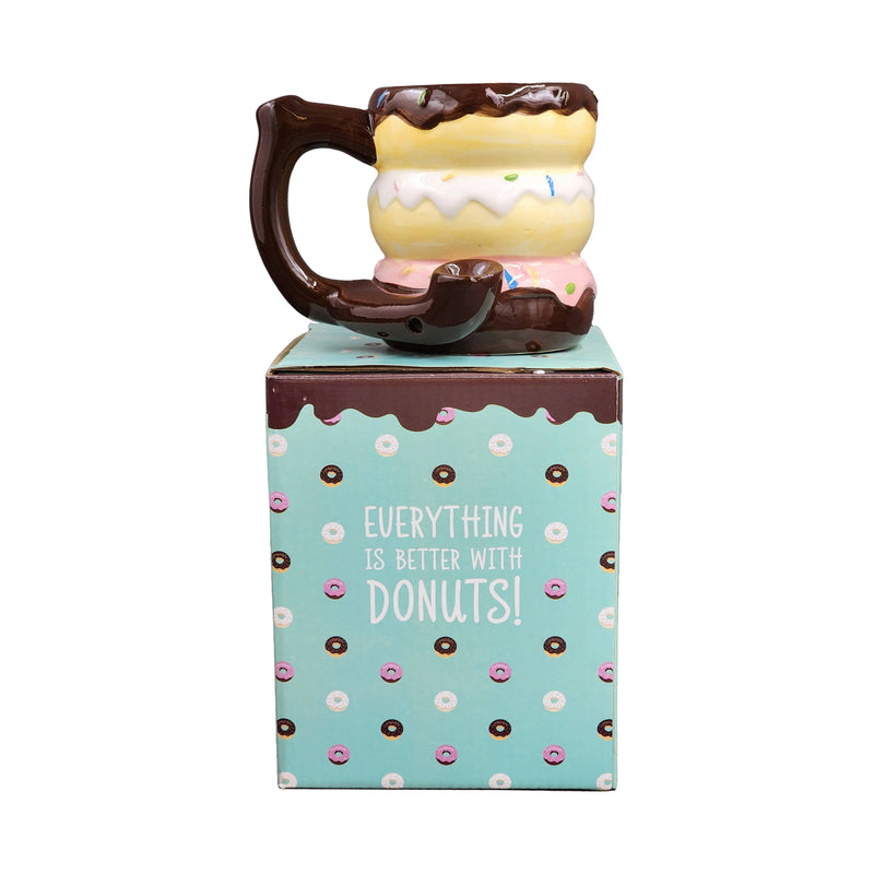 O Donut mug - pipe - novelty mug