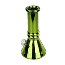 6″ Lume Beaker Mini Glass Bong – Metallic Finish [JBLMIN-03-16] Glass Bong Canadian Distributor Green