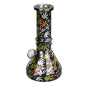 6″ Vivid Vault Beaker Mini Glass Bong – [JBLMIN-08-5] Glass Bong Canadian Distributor Design B