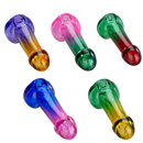 5″ Glass Pipe – Adult (Mixed Color) – Display of 6 [JFR040] Glass Pipe Canadian Distributor