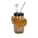 O TOPPUFF® | 5″ Cactus Glass Bong – Surface Plating Colors [JTOP01.1004]