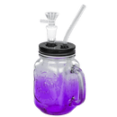 O TOPPUFF® | 5.5″ Mason Jar Glass Bong – Surface Plating Colors [JTOP01.1006]