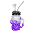 O TOPPUFF® | 6″ Skull Cup Glass Bong – Surface Painting Colors [JTOP01.1006]