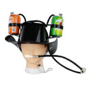 Party Sip Hands-Free Dual Drink Drinking Helmet – Cowboy Hat Glass Bong Canadian Distributor Black