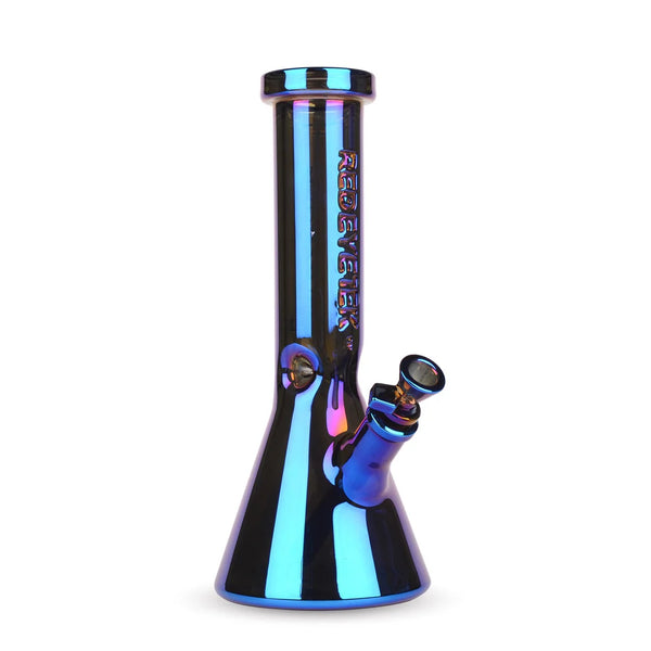 SC 12" 7mm Red Eye Tek Metallic Terminator Finish Beaker Bong