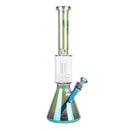 16" Terminator Dual Chamber Water Pipe Glass Bong West Coast Gifts Default Title