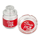 ASHTRAY AND STASH JAR SET - RED STONER MOM DESIGN Jar Roast and Toast Gifts