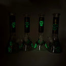 10" King Of Death Design Glass Beaker Bong Glass Bong 777 Smoke
