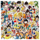 50pcs Assorted Anime Design Stickers Gadget Every Weekend Dragon Ball_C