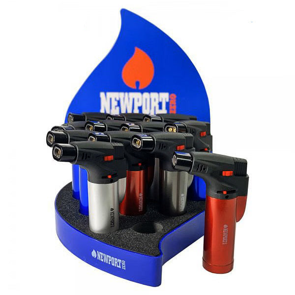 O Newport Zero | Double Flame Regular Torch Display of 12