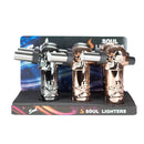 Soul - Large Skull and Crossbones Single Flame Torch