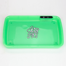 Acid Secs LED Rolling Tray with Grinding Pad Tray Acid Secs Productions Inc. Green