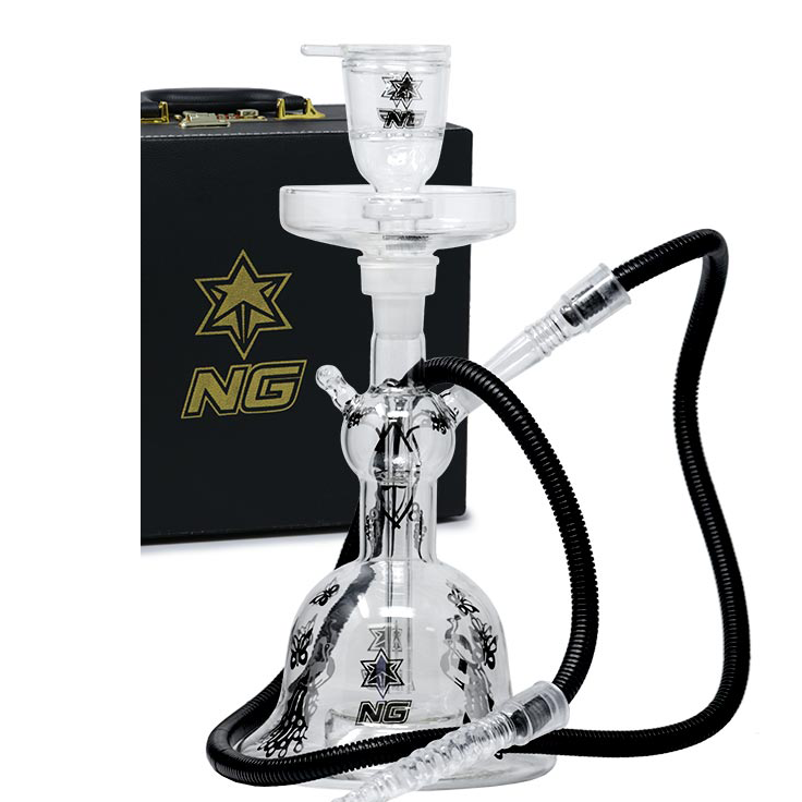 O NG-15 inch Clear Hookah Set [TD-11]